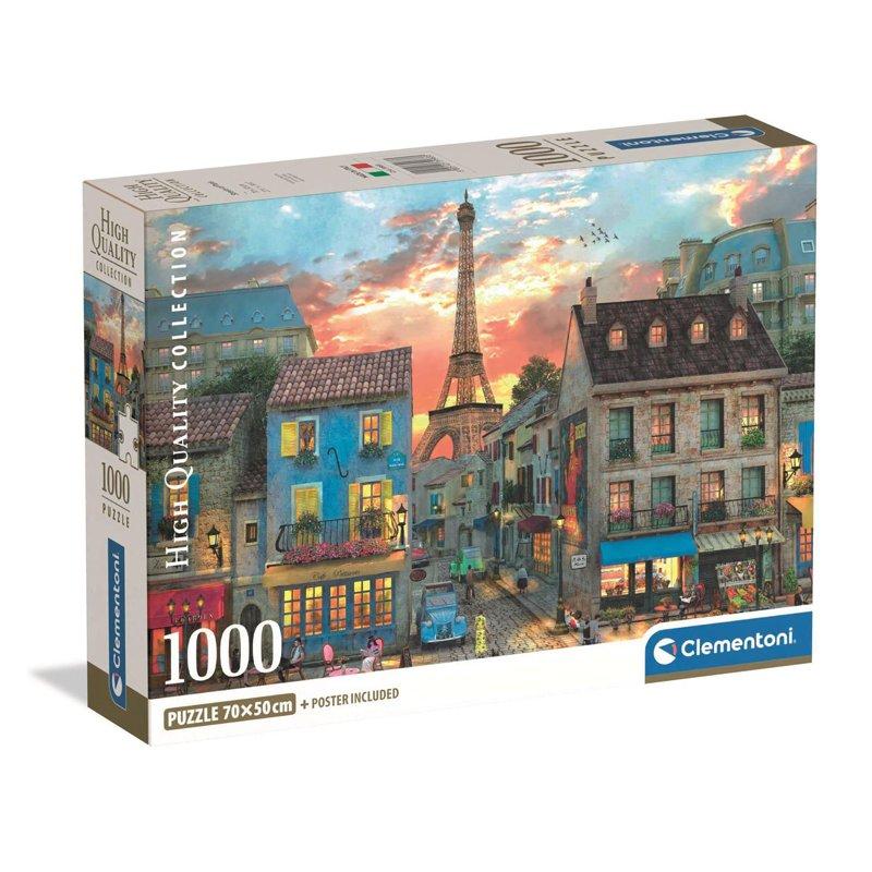 CLEMENTONI Pussel 1000 Pcs CB High Quality Collection Streets Of Paris