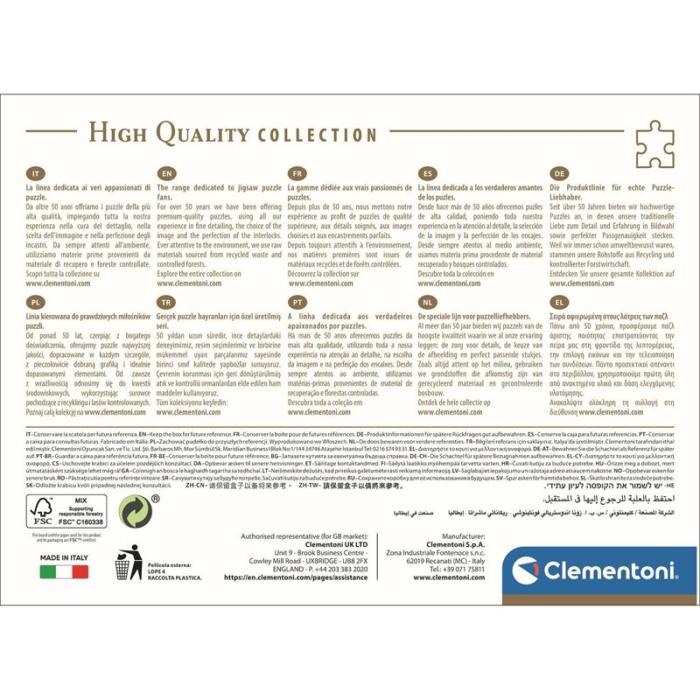 CLEMENTONI - CLEMENTONI Pussel 1000 Pcs CB High Quality Collection Running Horses