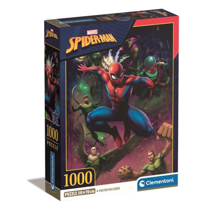 CLEMENTONI - CLEMENTONI Pussel 1000 Pcs CB High Quality Collection Spiderman