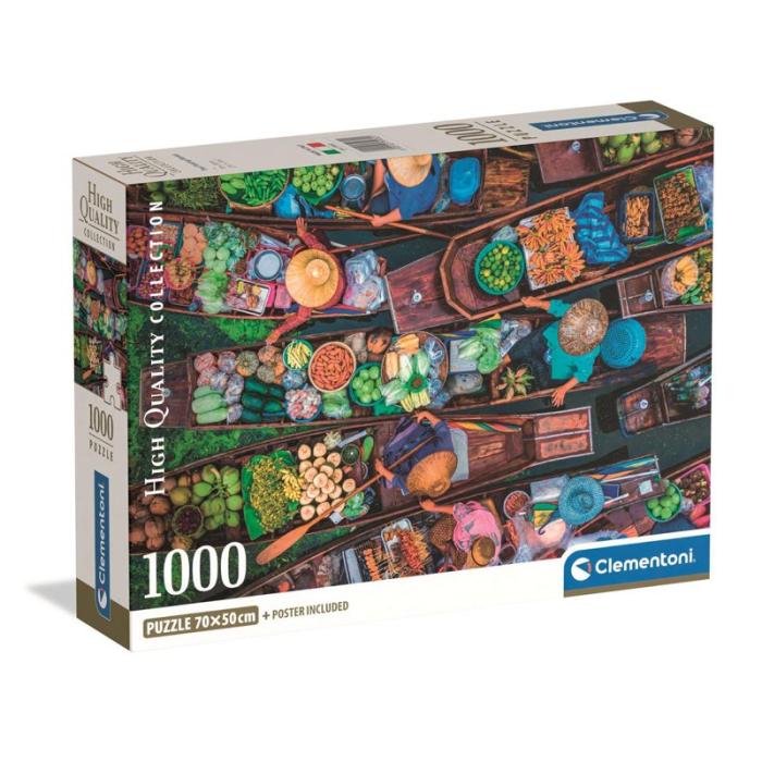 CLEMENTONI - CLEMENTONI Pussel 1000 Pcs CB High Quality Collection Thai Floating Market