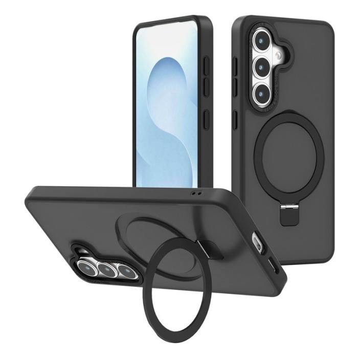 OEM - Mobilskal för Samsung Galaxy S26 Magnetiskt TPU + PC Kickstand - Svart