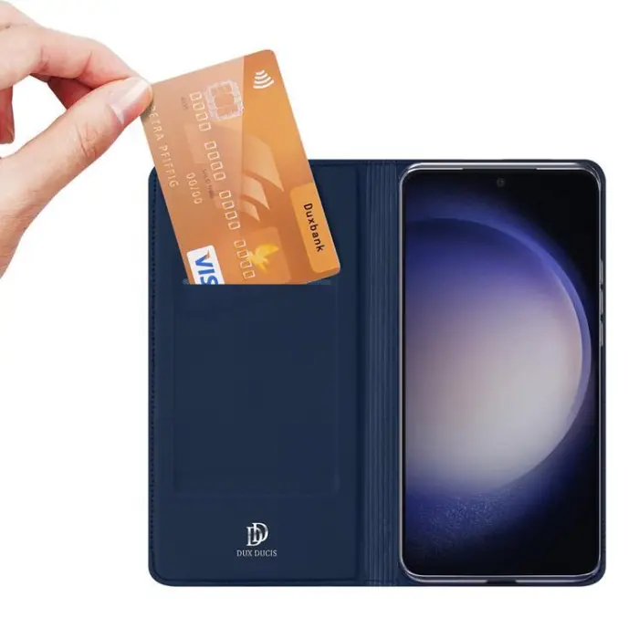 Dux Ducis - Dux Ducis Galaxy S24 Plus Plånboksfodral Skin Pro med Flap - Blå