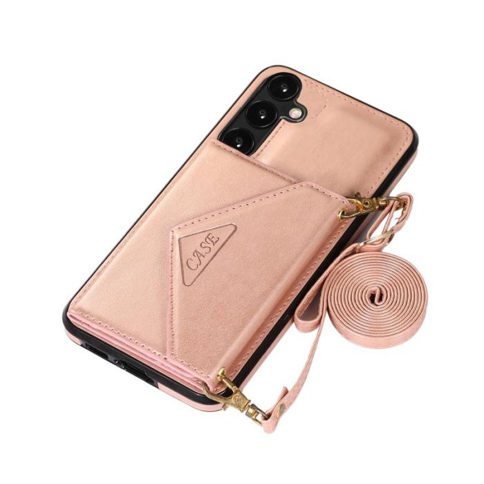 OEM - Mobilfodral för Samsung Galaxy S26 Plus Konstläder + TPU - Roséguld