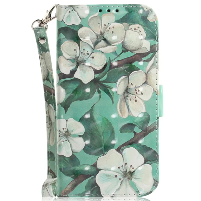 A-One Brand - Sony Xperia 10 VII Plånboksfodral med Handledsrem - Flower