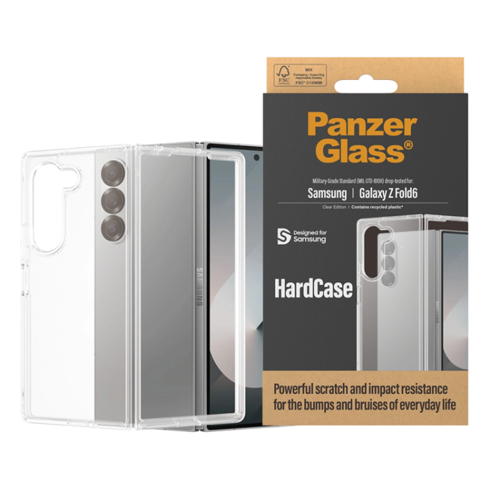 Panzer - PanzerGlass Galaxy Z Fold 6 Mobilskal Hård Antibakteriell - Transparent
