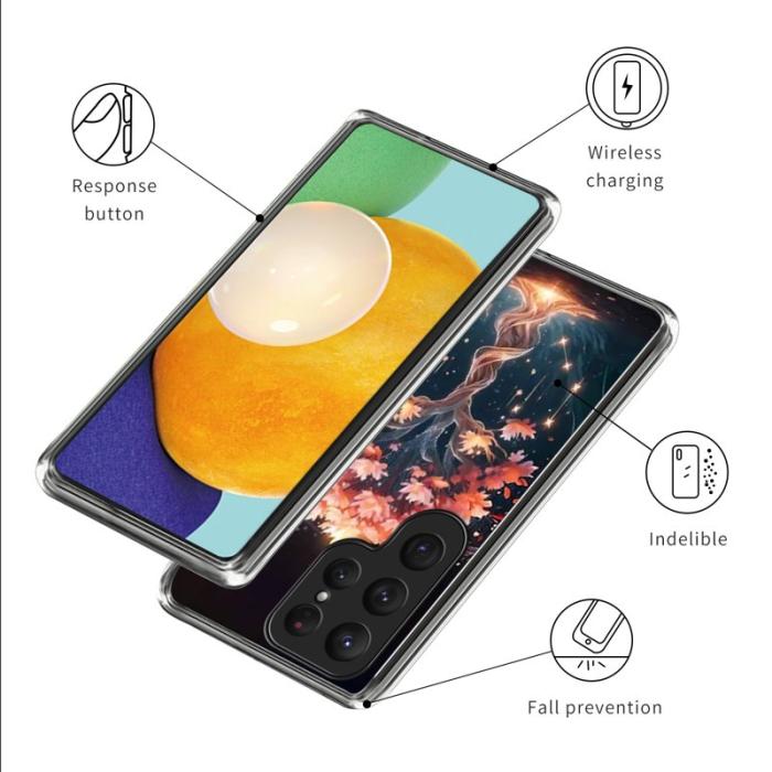 OEM - Mobilskal för Samsung Galaxy S26 Ultra IMD-mönster Stöttålig TPU - Drömträd