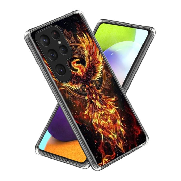 OEM - Mobilskal för Samsung Galaxy S26 Ultra IMD-mönster Stöttålig TPU - Phoenix