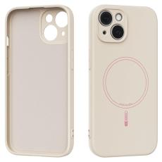 ABEEL - ABEEL Mobilskal till iPhone 13 MagSafe Kompatibel Liquid Silicone Beige