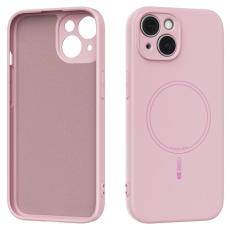 ABEEL - ABEEL Mobilskal till iPhone 13 MagSafe Kompatibel Silikon - Rosa