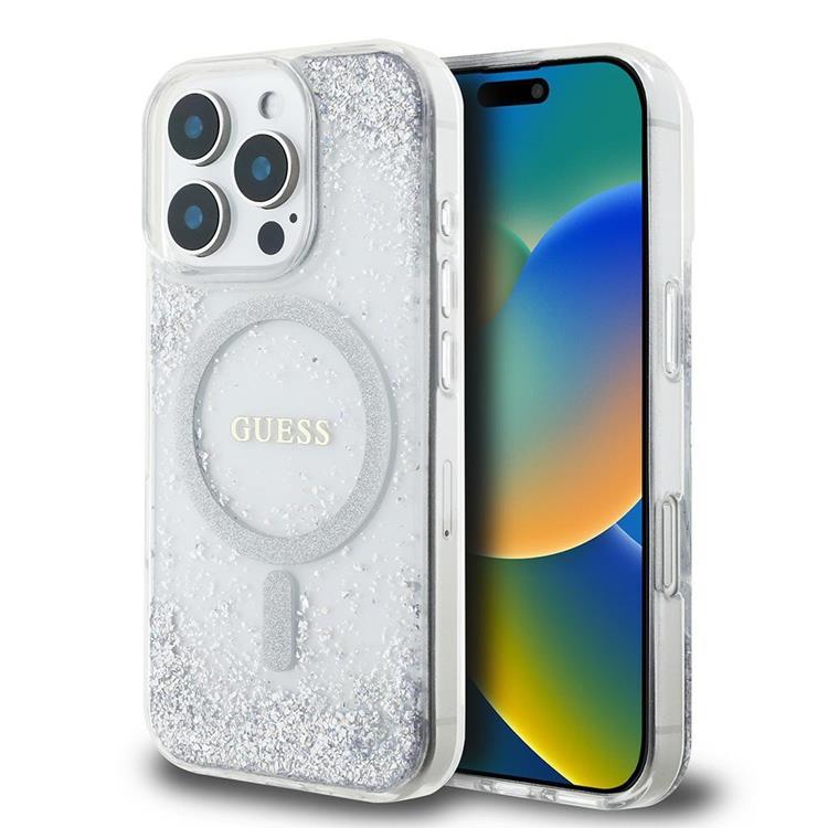 Guess iPhone 16 Pro Max Mobilskal MagSafe Resin Gradient Glitter | 2353 | AlltMobil