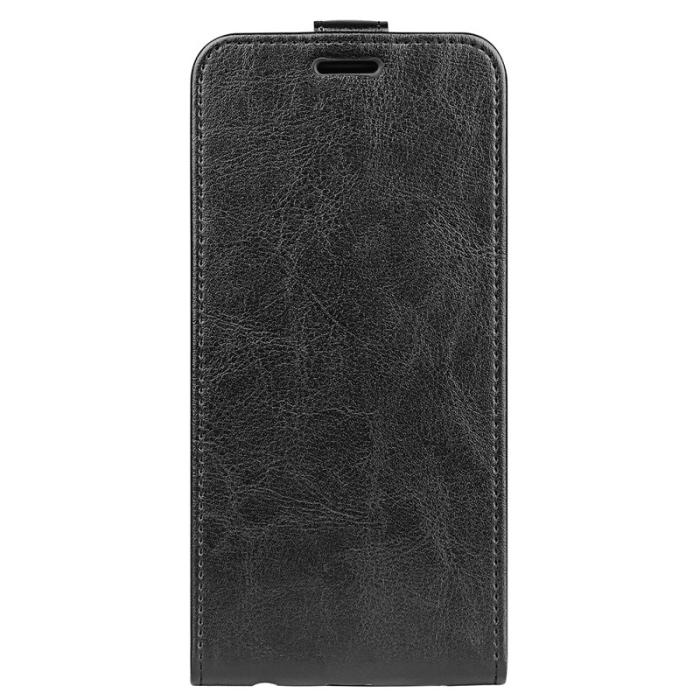 OEM - Samsung Galaxy S26 Fodral Med Kortfack Vertikal Flip KonstLäder - Svart