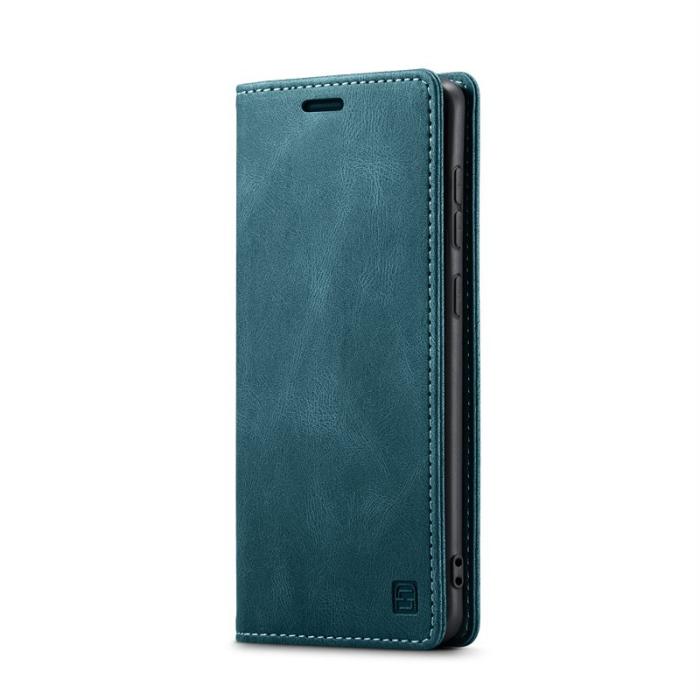 AUTSPACE - AUTSPACE Samsung Galaxy S23 FE Wallet Fodral KonstLäder - Blå