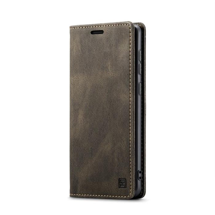 AUTSPACE - AUTSPACE Samsung Galaxy S23 FE Wallet Fodral KonstLäder - Kaffe