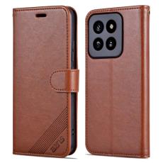 AZNS - AZNS Xiaomi 14 Pro Pl&aring;nboksfodral Konstl&auml;der - Anti-scratch - Brun