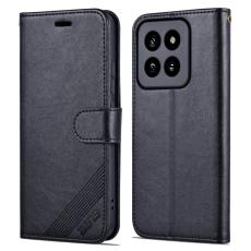 AZNS - AZNS Xiaomi 14 Pro Pl&aring;nboksfodral Konstl&auml;der - Anti-scratch - Svart