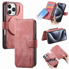 CASENEO - CASENEO iPhone 16 Pro Pl&aring;nboksfodral Konstl&auml;der - Rosa