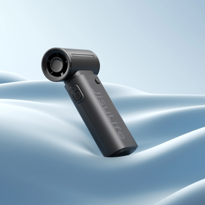 Jisulife - Jisulife Bärbar USB Handfläkt 5000 mAh Life9 - Svart