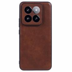 X-Level - X-LEVEL Bojue-3 Xiaomi 14 Pro Slim Case Konstl&auml;der Hybrid Brun