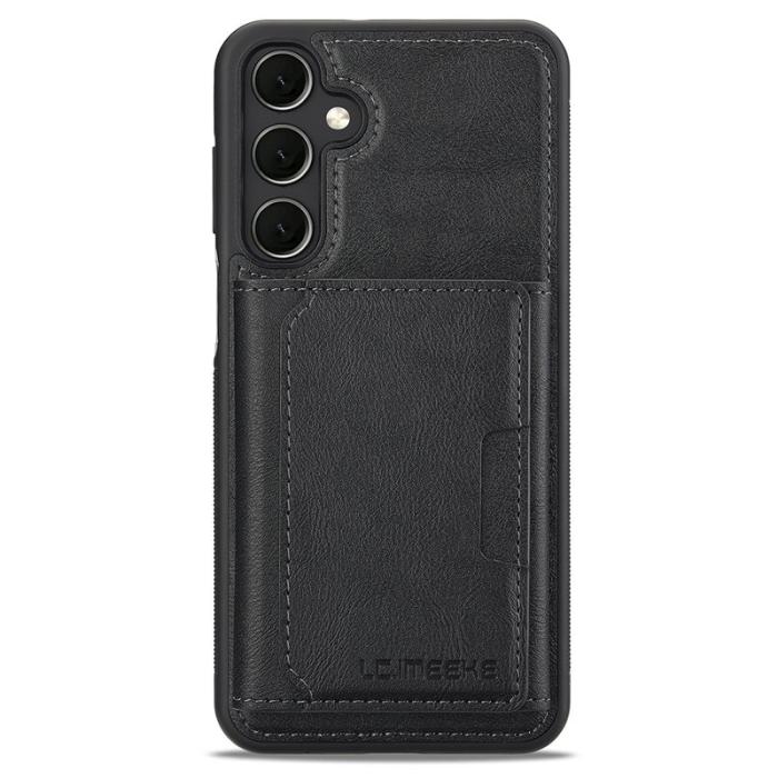 LC.imeeke - LC.IMEEKE L5 för Samsung Galaxy A17 Fodral KonstLäder - Svart