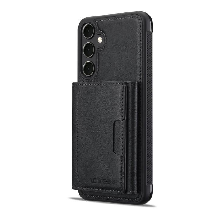 LC.imeeke - LC.IMEEKE L5 för Samsung Galaxy A17 Fodral KonstLäder - Svart