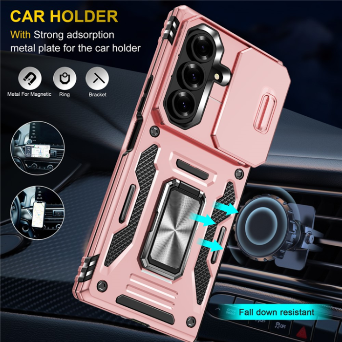 A-One Brand - Galaxy Z Fold7 5G Mobilskal Kickstand Slide - Roséguld
