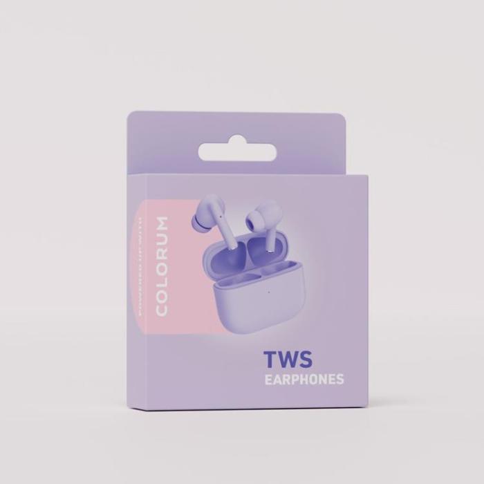 Colorum - Colorum TWS In-Ear Hörlurar Bluetooth CTWS-09 - Lila