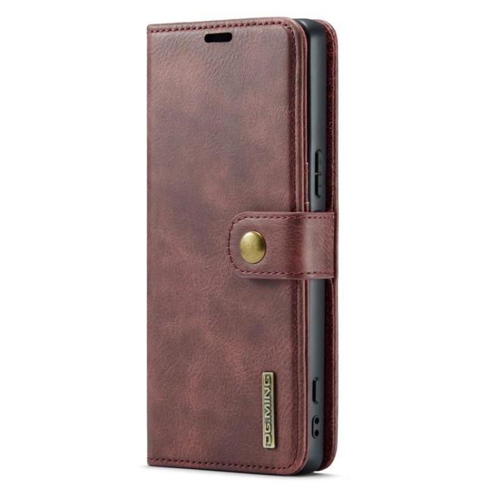 DG.MING - DG.MING Sony Xperia 10 V Plånboksfodral Äkta Läder 2in1 - Röd