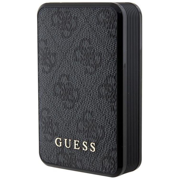 Guess Powerbank 18W 10000mAh 4G Läder Metal Logo - Svart | 505295 | AlltMobil