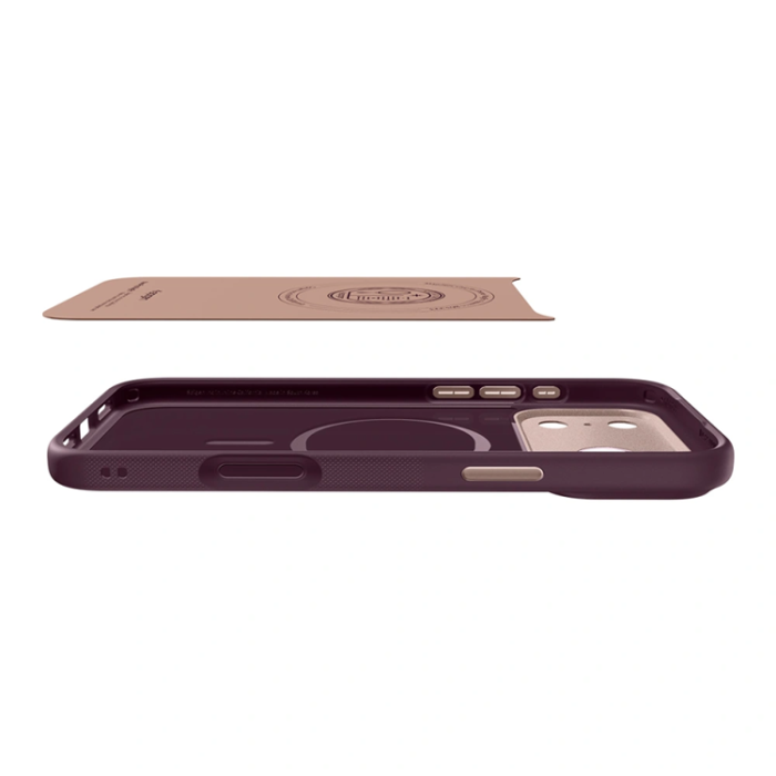 Spigen - Spigen iPhone 17 Pro Mobilskal Magsafe Nano Pop - Burgundy Bean