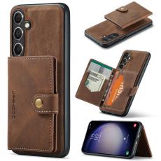 JEEHOOD - JEEHOOD Samsung Galaxy S23 FE Fodral Retro KonstL&auml;der - Brun