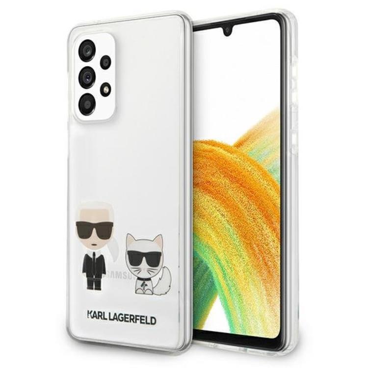 Karl Lagerfeld Galaxy A33 5G Skal Karl & Choupette - Transparent | 2353 | AlltMobil
