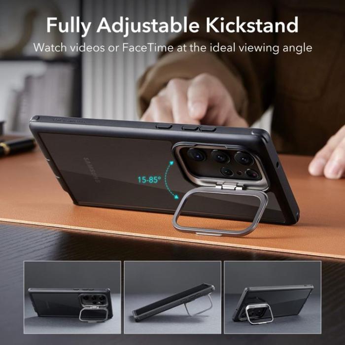 UTGATT - ESR Galaxy S23 Ultra Mobilskal Shock Armor Kickstand - Grön