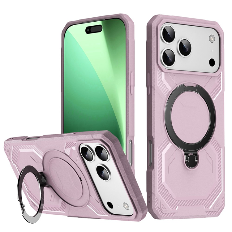 iPhone 17 Pro Mobilskal MagSafe Kickstand TPU + PC - Rosa (Rosa) | 2353 | AlltMobil