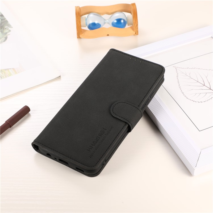 KHAZNEH - KHAZNEH Sony Xperia 1 V Plånboksfodral Textured Flip - Svart