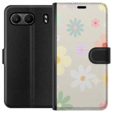 iSecrets - Plånboksfodral till OnePlus Nord 4 med fejdande blommor
