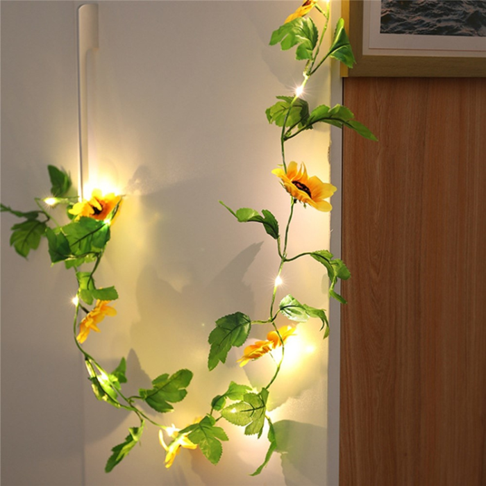 OEM - Ljusslingor 6.56ft Vattentät Flower Shaped Hängande 20LEDs