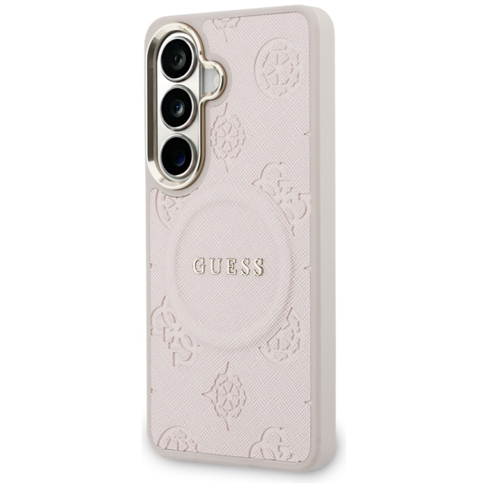Guess - Guess Mobilskal För Galaxy S26 MagSafe Saffiano Peony Embossed Ring