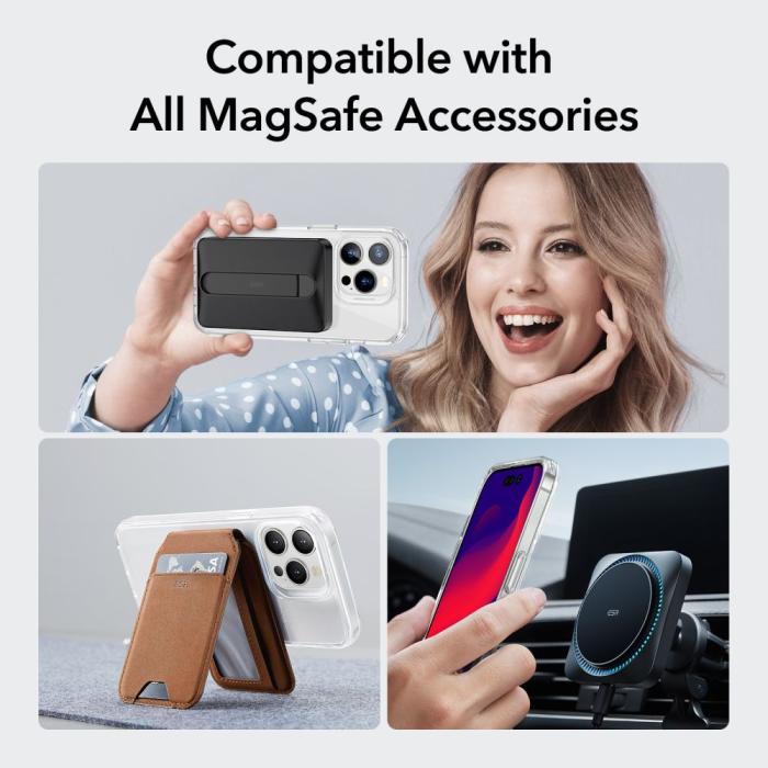 ESR - ESR iPhone 14 Pro Max Magsafe Skal Ch Halolock - Clear