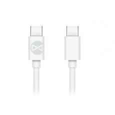 Forever - Forever USB-C till USB-C kabel 1m 60W - Vit