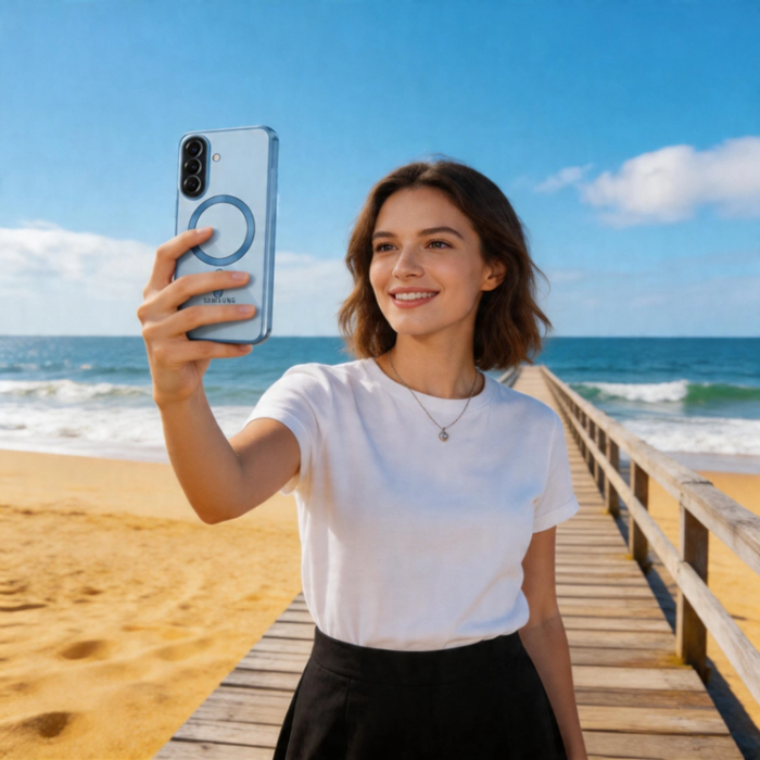 Tech-Protect - Tech-Protect Mobilskal För Galaxy A57 5G Magsafe Magflex - Sky Blå