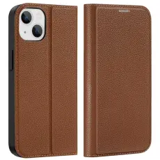 Dux Ducis - Dux Ducis iPhone 14 Plus Pl&aring;nboksfodral Skin X2 - Brun