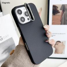 A-One Brand - iPhone 16 Pro Max Mobilskal MagSafe Carbon Fiber - Svart