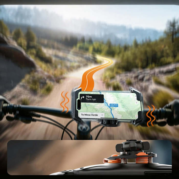 WildMan - Tech-Protect Mobilhållare för Cykel Universal V6 - Svart