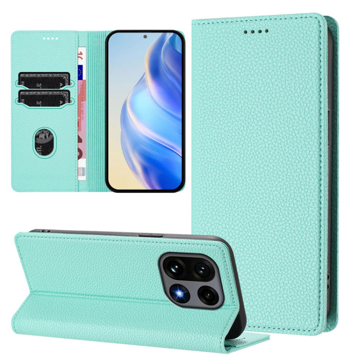 A-One Brand - OnePlus 15 Plånboksfodral RFID-Skydd Litchi Konstläder