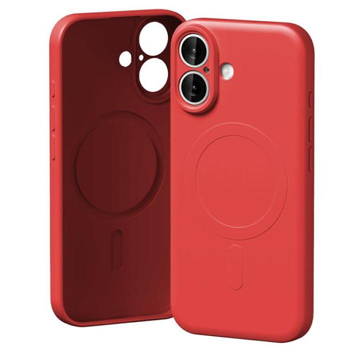 Mercury - Mercury iPhone 17 Mobilskal MagSafe Semi-Silicone - Röd