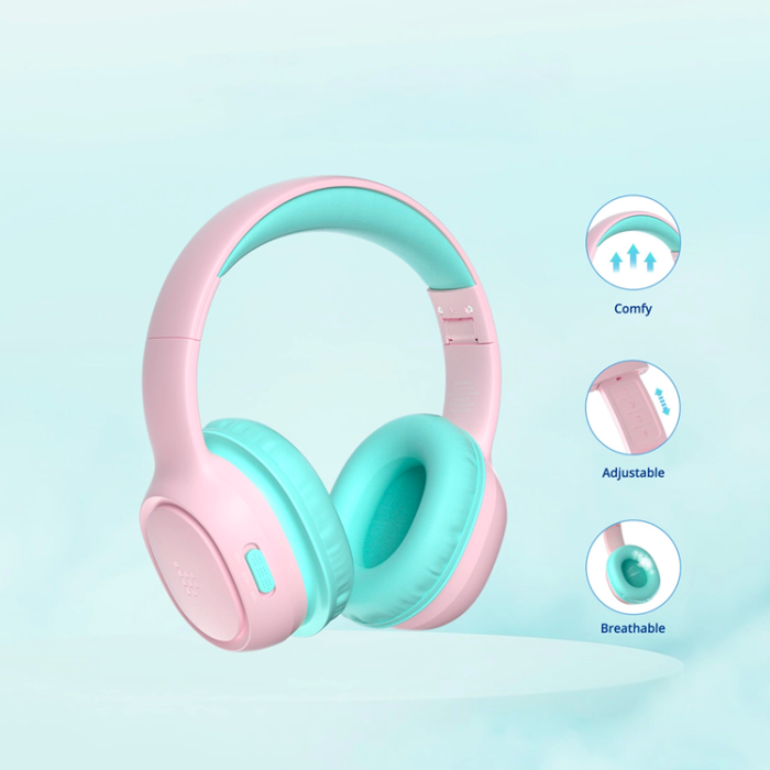 Tronsmart - Tronsmart Over-Ear Trådlösa Hörlurar till Barn Safe KH02 - Rosa