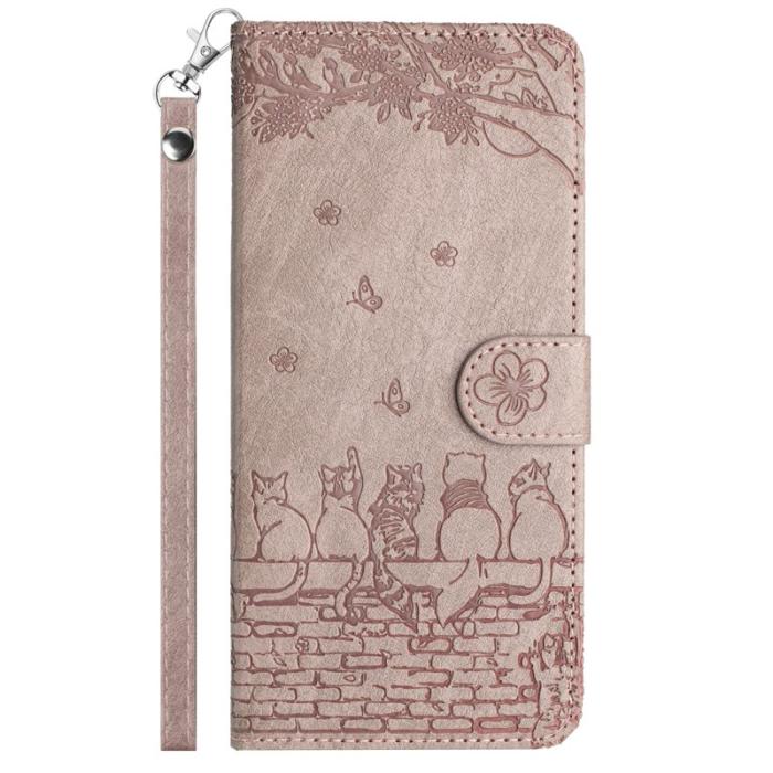 OEM - Wall Cats Samsung Galaxy S26 Plus Plånboksfodral Konstläder - Lila