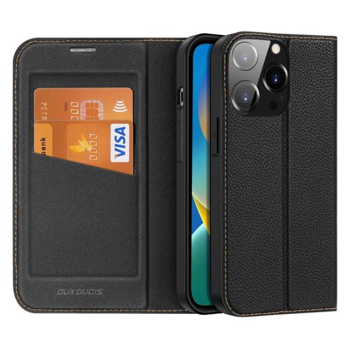 Dux Ducis - Dux Ducis iPhone 14 Pro Plånboksfodral Skin X2 - Svart