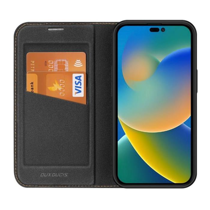 Dux Ducis - Dux Ducis iPhone 14 Pro Plånboksfodral Skin X2 - Svart