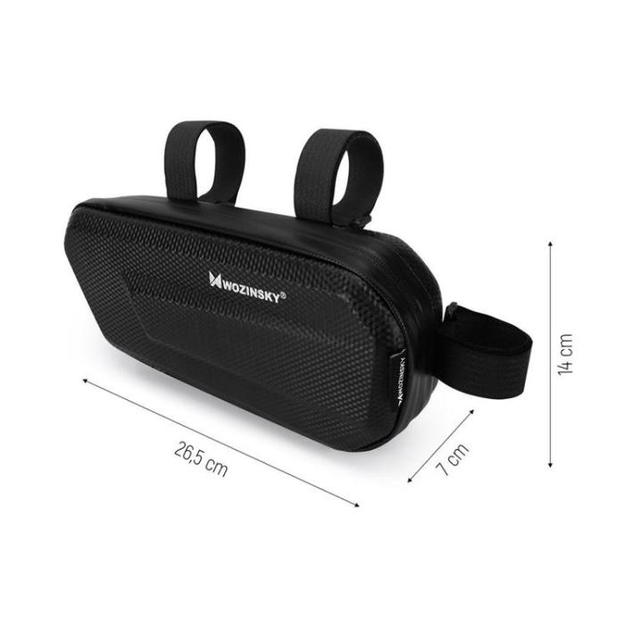 Wozinsky - Wozinsky Cykelväska för Cykelramen 1.5 L - Svart